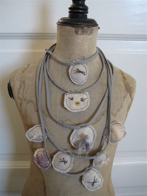 Jess Brown Fiber Jewelry Stitch Jewelry Textile Jewelry