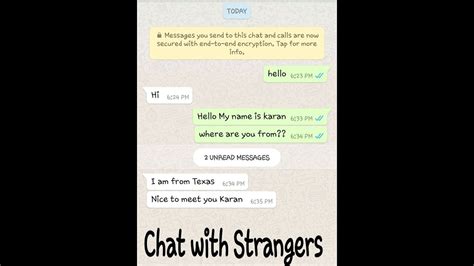How To Chat With Strangers On Whatsapp Youtube