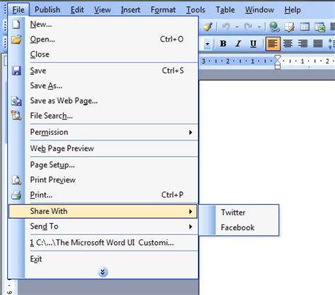 Context Page On Word