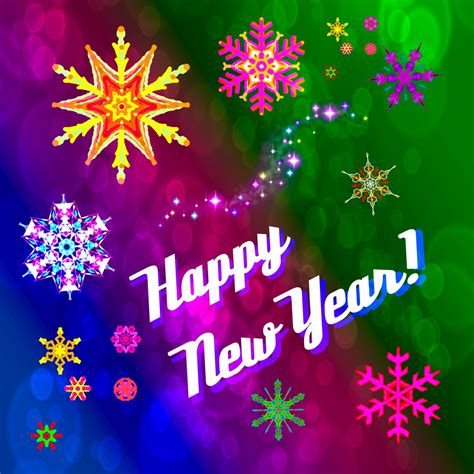 Postcard Happy New Year Free Stock Photo Public Domain Pictures