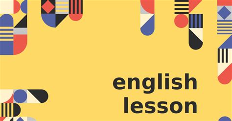 English Lessons Presentation Powerpoint Template