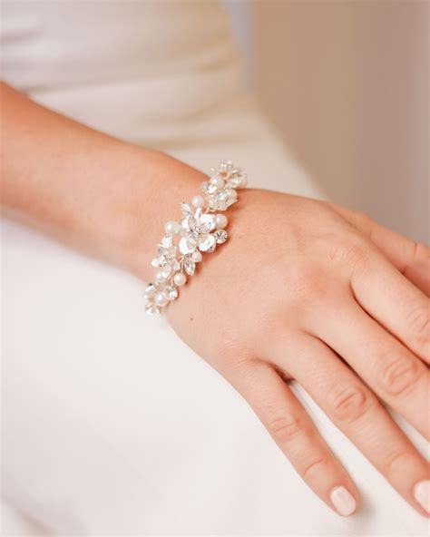 Mixed Pearls Bridal Bracelet Campestre Al Gov Br