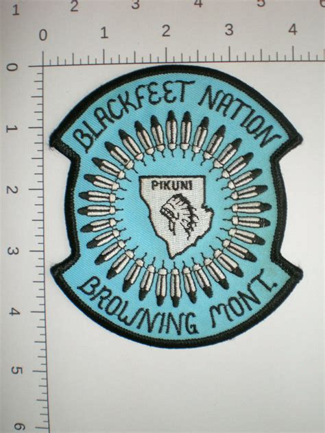 Mt Montana Browning Blackfeet Pikuni Indian Tribe Native Tribal Police