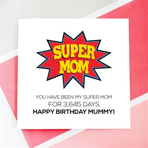 We offer fashion and quality at the best price in a more sustainable way. Personalised Super Mom Birthday Card By Rabal | notonthehighstreet.com