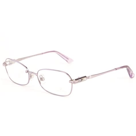 Swarovski Womens Crystal Accent Metal Eyeglass Frames Sw5002 54mm
