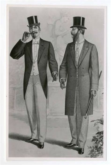 1890s Fashion Plate Morning Coat And Frock Coat England Fashion