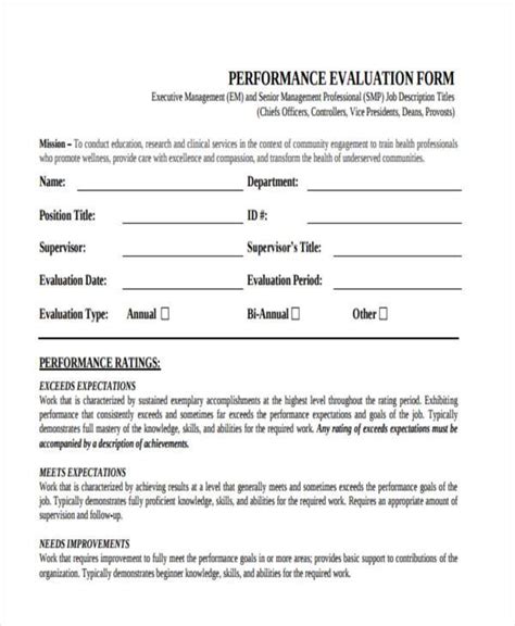 Free 9 Hr Evaluation Form Samples In Pdf Ms Word
