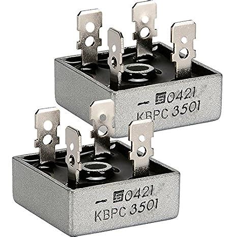 Pack Of 2 SOLID STATE KBPC3501 Bridge Rectifier 1PH 35A 100V QC
