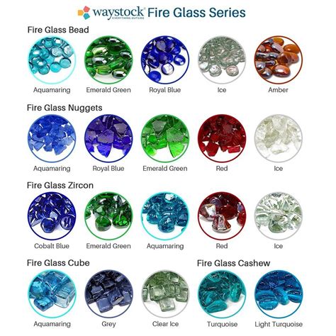 Decorative Fire Glass Beads 3 4 Blue 10 Lbs For Fire Pit Waystock