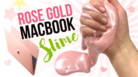 Diy Rose Gold Macbook Slime Metallic Diy Slime Inspired By New Pink