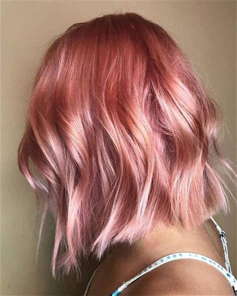 50 Pretty And Stunning Rose Gold Hair Color Hairstyles For Your