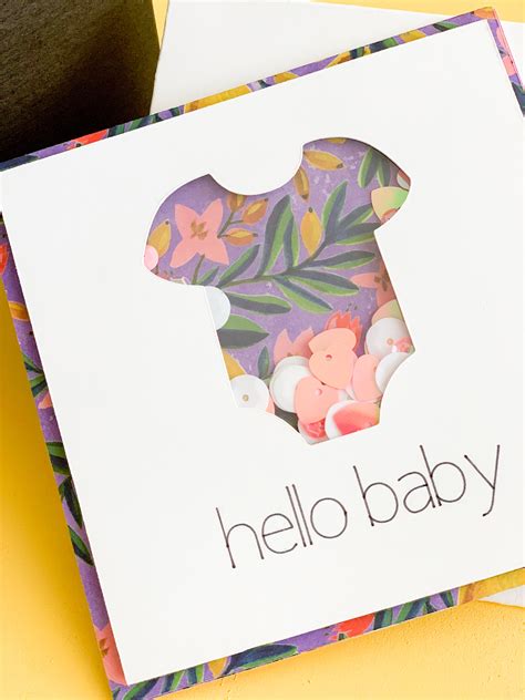 Handmade Baby Shower Card Using Your Cricut And Xyron Seelindsay