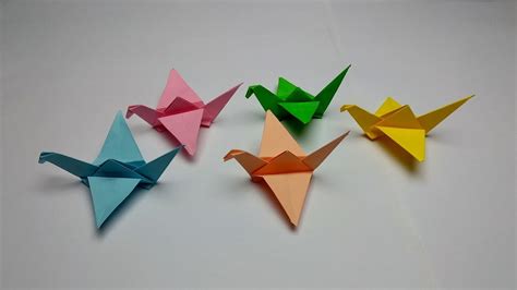 How To Make An Origami Crane With Sticky Notes Paper Crane That Flaps