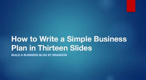A Simple Business Plan Template As Easy As Filling In The Blanks