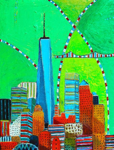 Freedom Tower Nyc Painting By Habib Ayat Saatchi Art