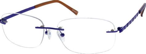 purple titanium rimless glasses 131517 zenni optical eyeglasses titanium eyeglass frames
