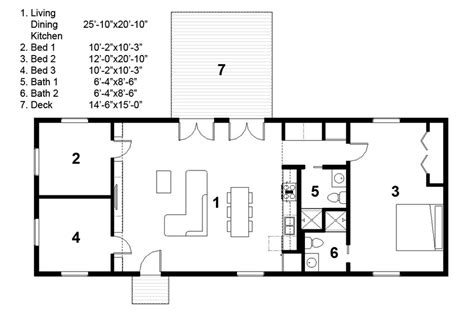 The floor plan showed the dimentions of his rectangular kitchen as 6 1/2 inches by 4 1/3 inches. New Rectangular House Plans Modern - New Home Plans Design