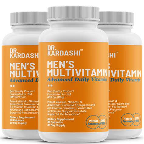 Multivitamin For Men Daily Supplement With Vitamins A C E B1 B2 B6