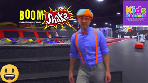 The Trampoline Park With Blippi Learn Colors And More Blippi Youtube