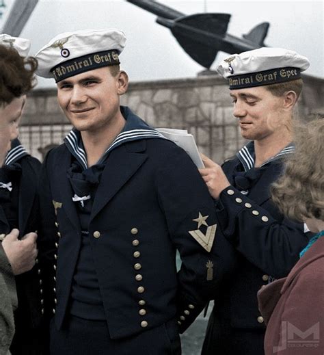Sailors Of The Admiral Graf Spee Looking Happy And Relaxed Their Ship
