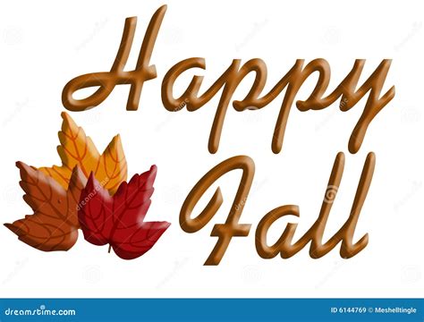 Happy Fall Stock Illustration Image Of Fall Leaves Autumn 6144769