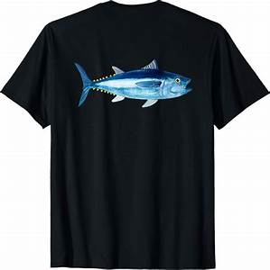 Amazon Com Back Print Deep Sea Fishing Tuna Fishing Bluefin Tuna
