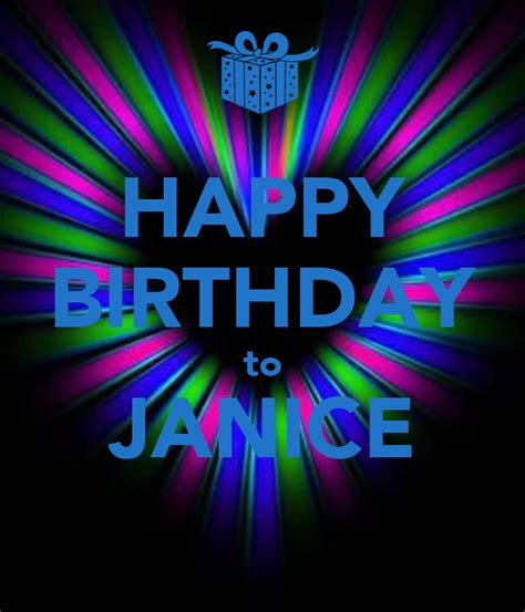 Happy Birthday To Janice Poster Sandy Keep Calm O Matic