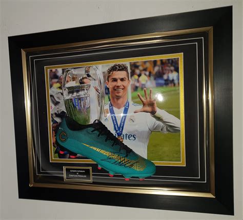 Cristiano Ronaldo Real Madrid Signed Football Boot Framed Experience Epic