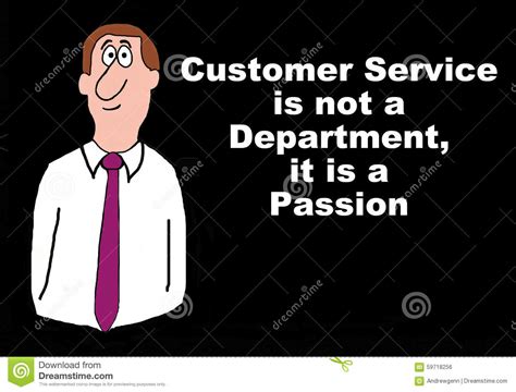 customer service is a passion stock illustration image 59718256