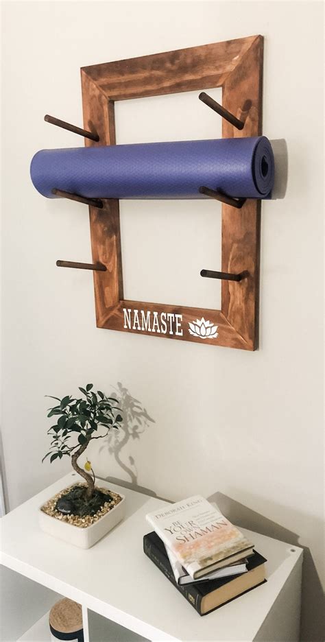 Yoga Mat Holder Yoga Mat Wall Display Mat Rack 3 Sizes Etsy