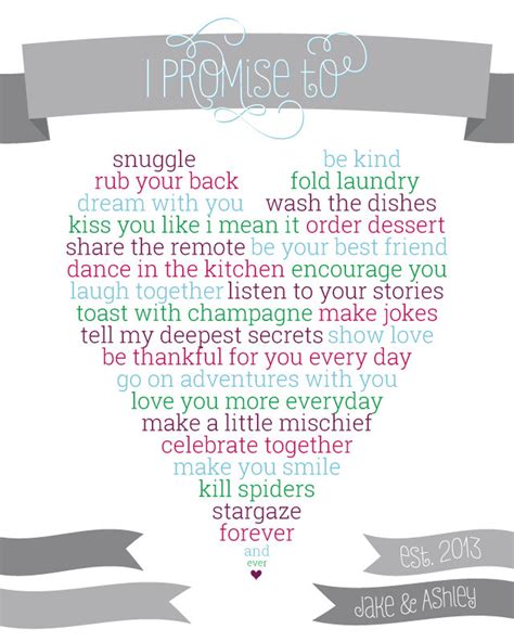 8x10 Custom Print I Promise To Love You Forever And Ever Etsy