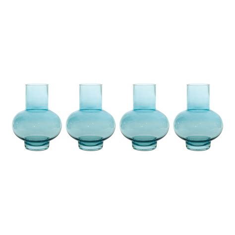 Blue Glass Vase Set Of 4 Pier 1
