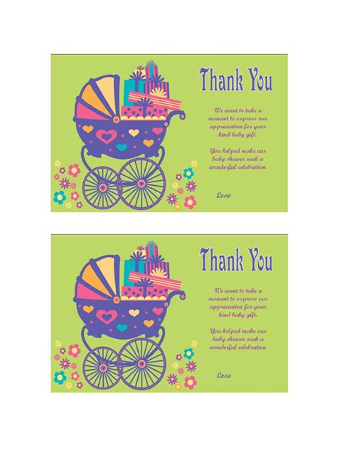 It's easy peasy quick to do! 30+ Free Printable Thank You Card Templates (Wedding ...