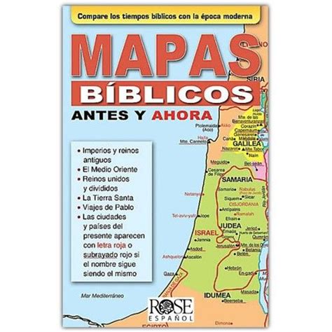 Mapas Bíblicos Antes Y Ahora Folleto Then And Now Bible Maps Pamphlet