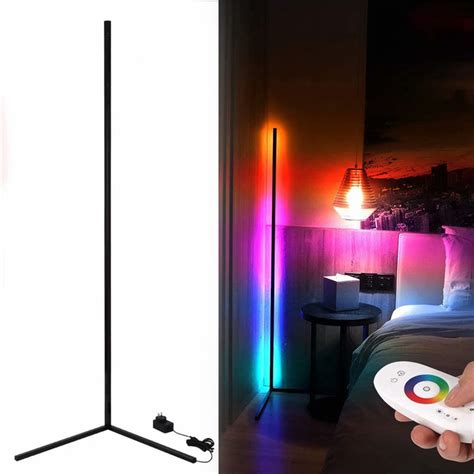 Rgb Color Changing Standing Corner Lamp 55 Dimmable Led Smart Floor