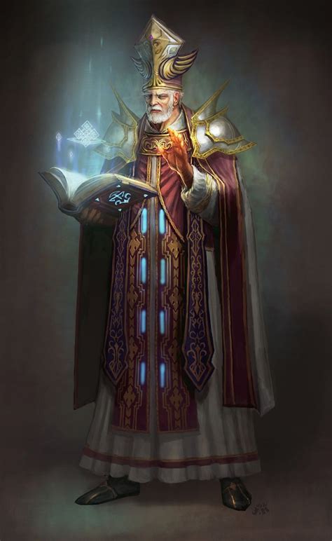 Priest By Cenotaph Kveldulv Fantasy 2d Cgsociety Priest Cleric