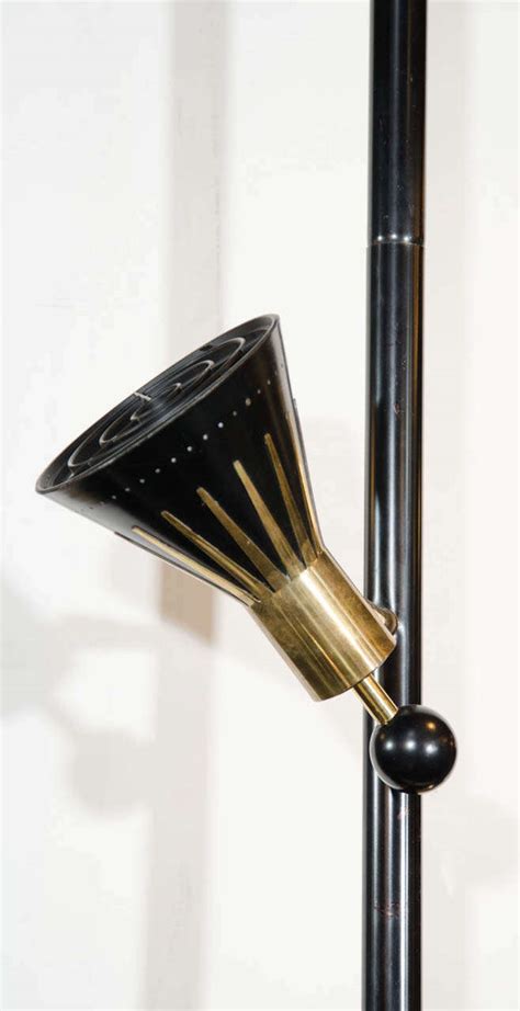Ethan allen floor lamps are available in a variety of styles and materials. Mid Century Modern Brass and Black Enamel Floor Lamp w ...