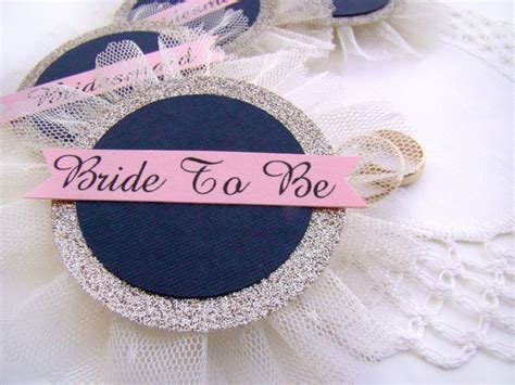 Bridal Shower Corsage Bride Pin Bride Badge Bachelorette Party Pins