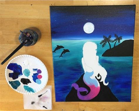 How To Paint A Mermaid Step By Step Painting Tutorial Painting