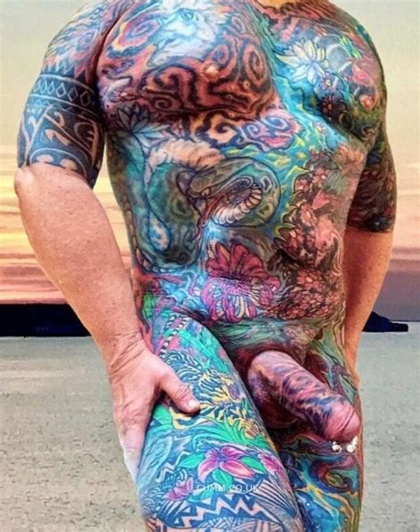 Tattooed Man With Pierced Cock Shavedcocklover