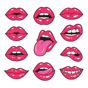 Drawing Cartoon Girl Lips Lipstutorial Org