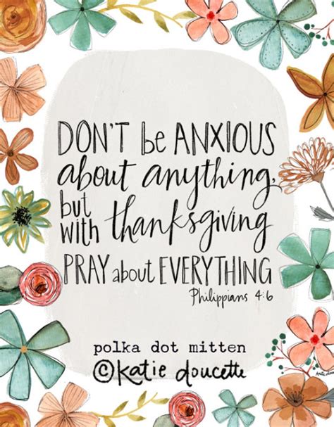 Philippians 46 Dont Be Anxious Pray Bible Verse Floral Etsy