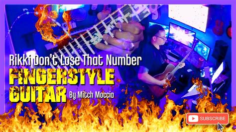 Rikki Don T Lose That Number Fingerstyle Guitar By Mitch Moccia Youtube