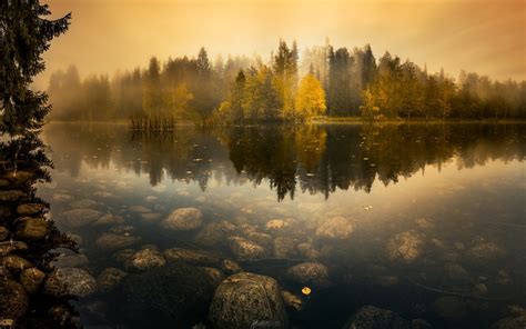 729977 Rivers Stones Finland Trees Rare Gallery Hd Wallpapers