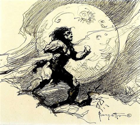 Frank Frazetta Fantasy Artist Dark Fantasy Art Barbarian Warrior