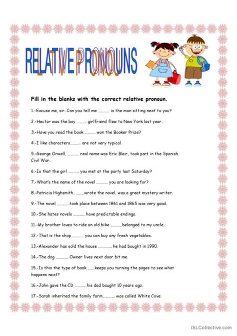 235 Relative Clauses English Esl Worksheets Pdf And Doc