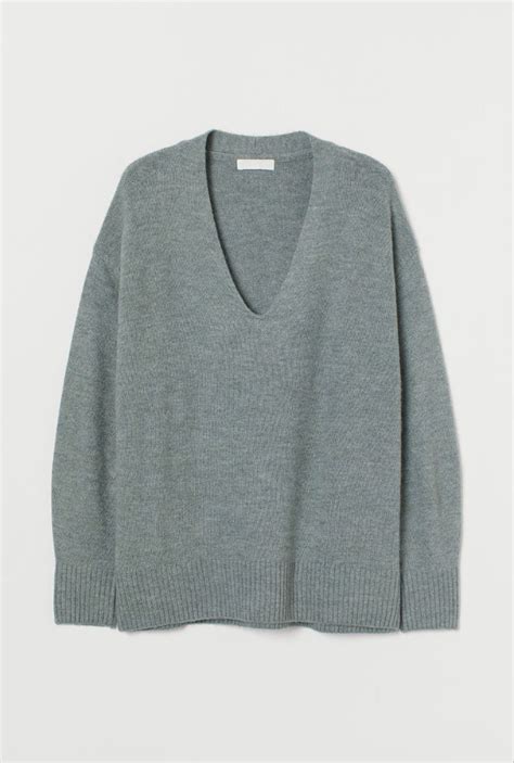 Pin By Karissa Hart On Wear Knitted Sweaters Fashion Grey Knit Sweater