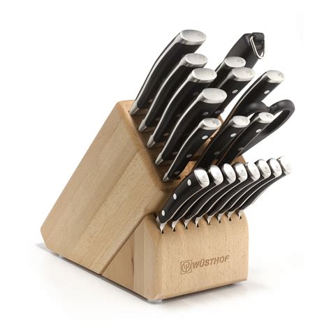 We carry all the top brands of kitchen knife block sets such as j.a. Wusthof Classic Ikon 22 Piece Kitchen Knife Block Set at ...