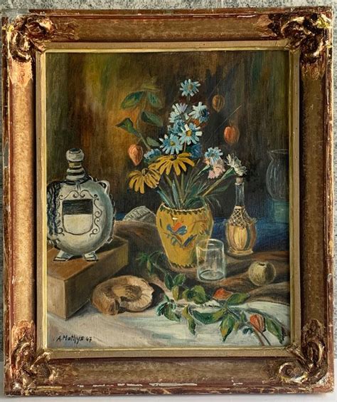 Adolf Mathys 1889 1993 grosses Stilleben Gemälde Kaufen auf Ricardo