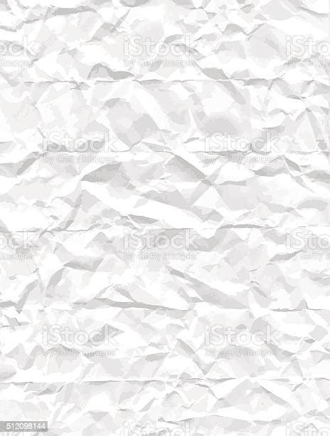 Crumpled White Paper Texture Stock Illustration Download Image Now